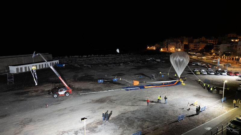 Imagen del momento previo antes del lanzamiento