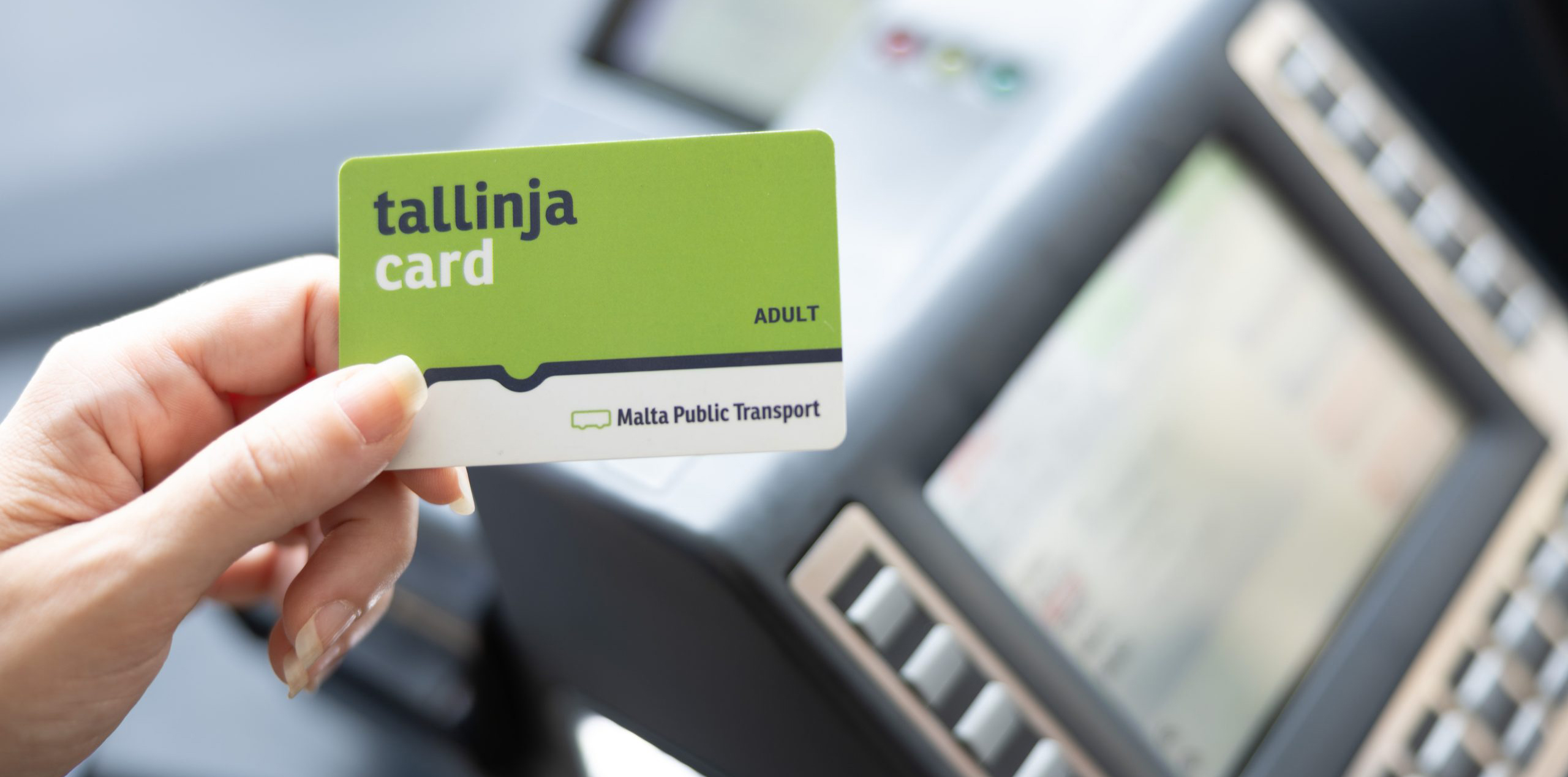 Public transport card  Tallinja Card. Foto: Malta Public Transport 