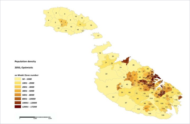 Mapa de densidad de población