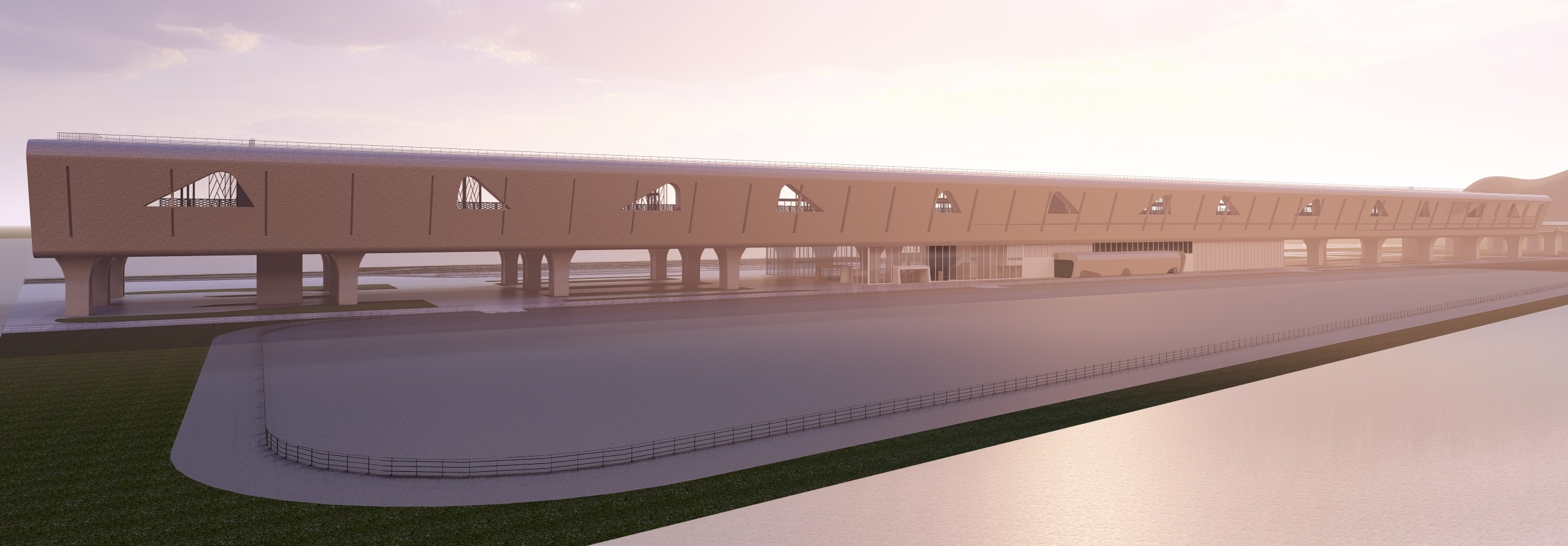 Diseño de la futura estación de Al Ain