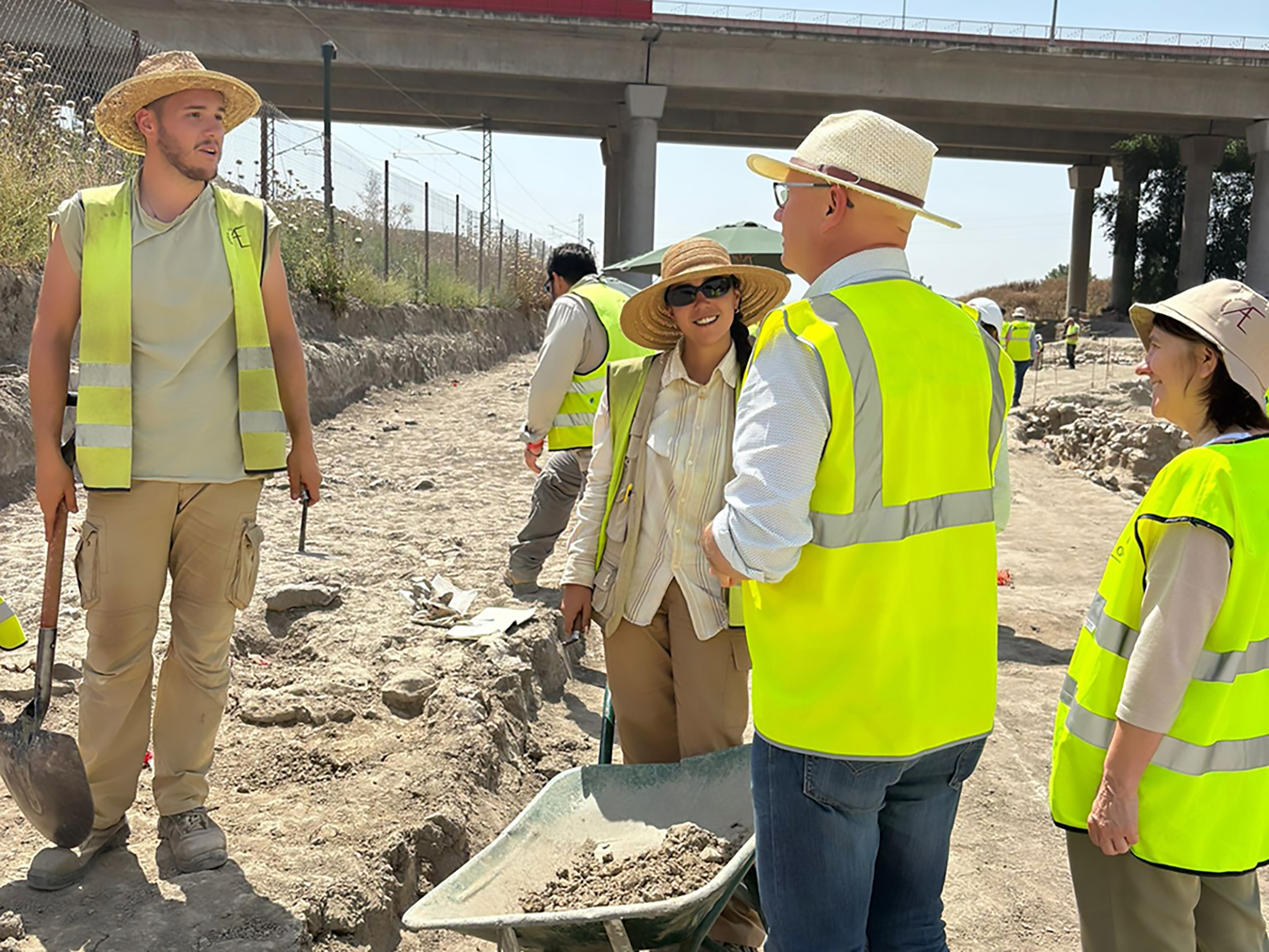 People at an excavation