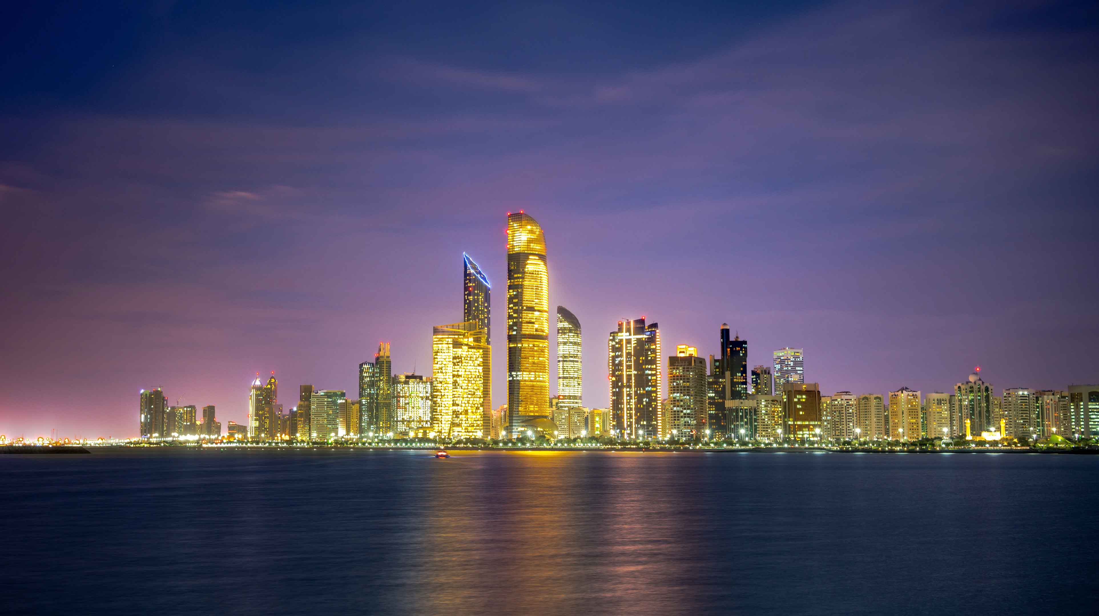 Vista de la ciudad de Abu Dabi