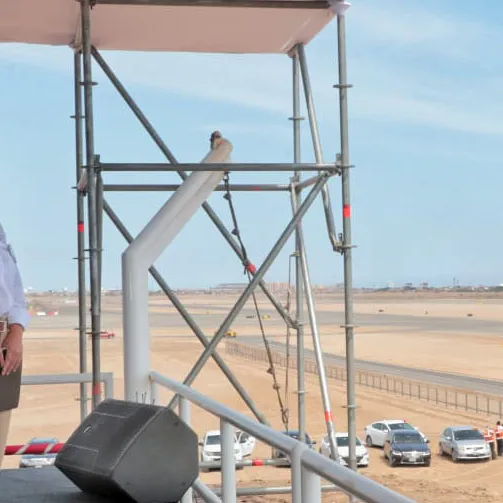 La presidenta de la República de Perú, Dina Boluarte, y la ministra de Transportes, Paola Lazarte presidieron la inauguración