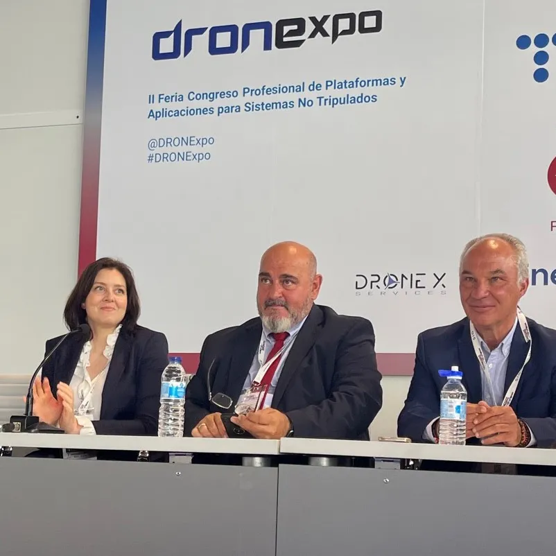 Víctor Gordo, experto en la Gerencia de Sistemas CNS-ATM, ha participado en una mesa redonda sobre Movilidad Aérea Urbana, junto a representantes del Ayuntamiento de Madrid, Enaire y Aesa