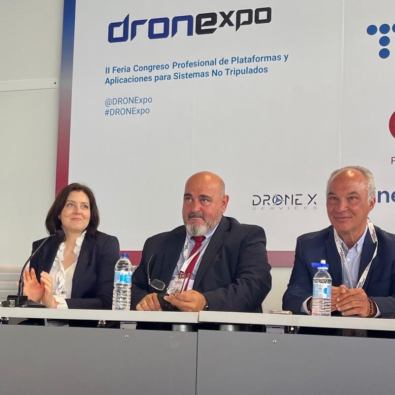 Víctor Gordo, an expert in CNS-ATM Systems Management, took part in a round table on Urban Air Mobility, together with representatives from Madrid City Council, Enaire and Aesa