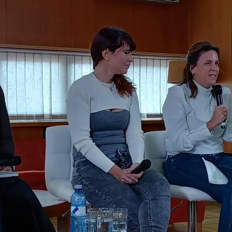 Patricia Rey, durante el encuentro