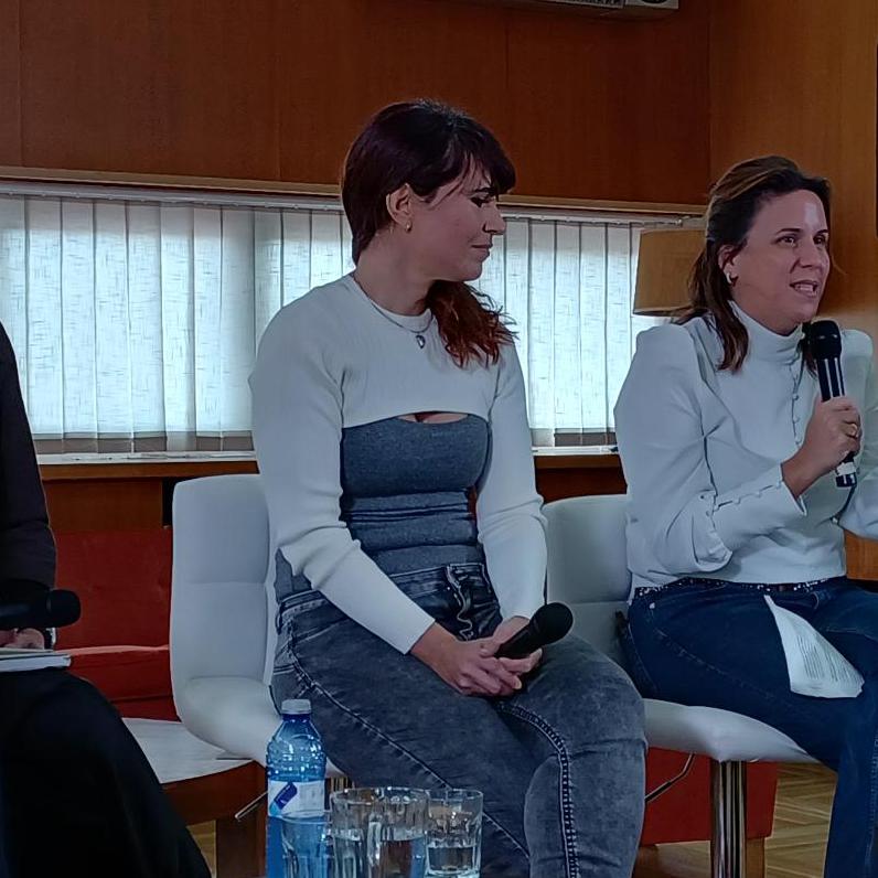 Patricia Rey, durante el encuentro