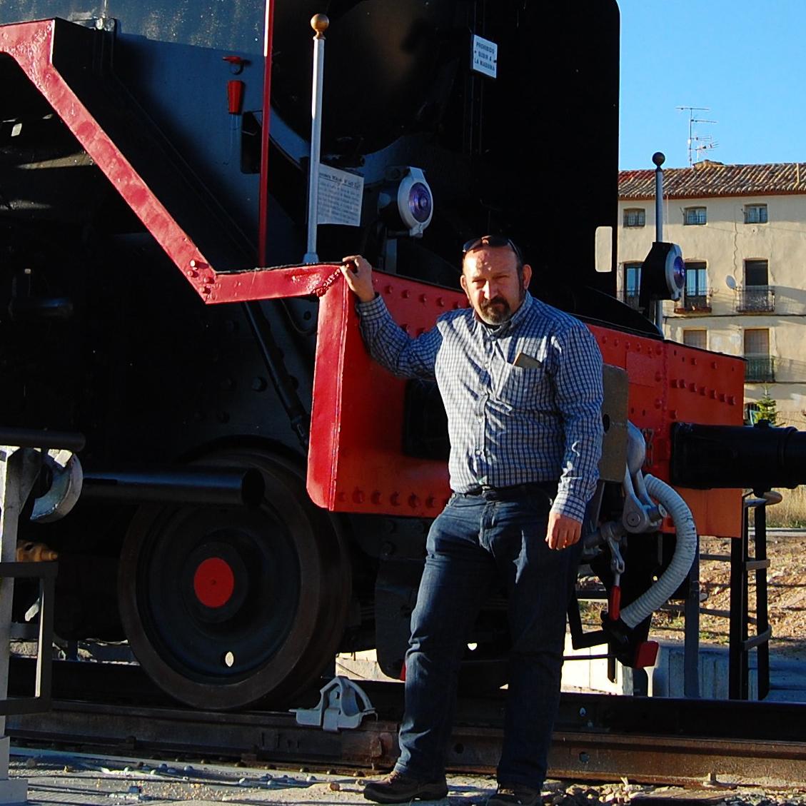 Fernando Díez, autor de 'La Ilus-tracción ferroviaria española'.