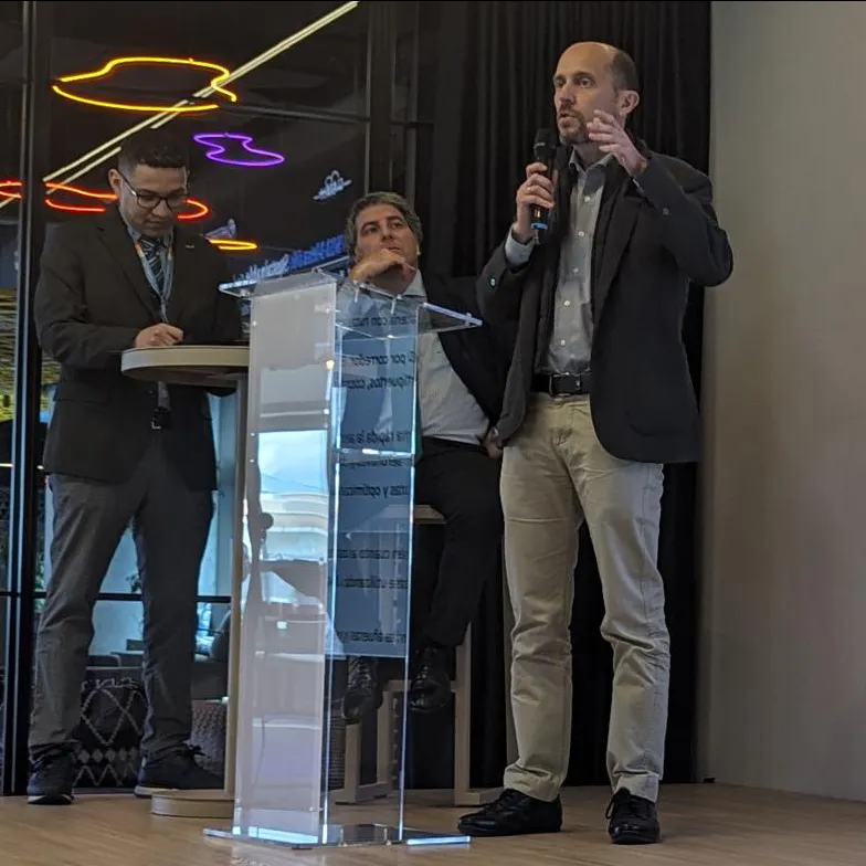 El experto de Ineco, Víctor Gordo, durante su intervención