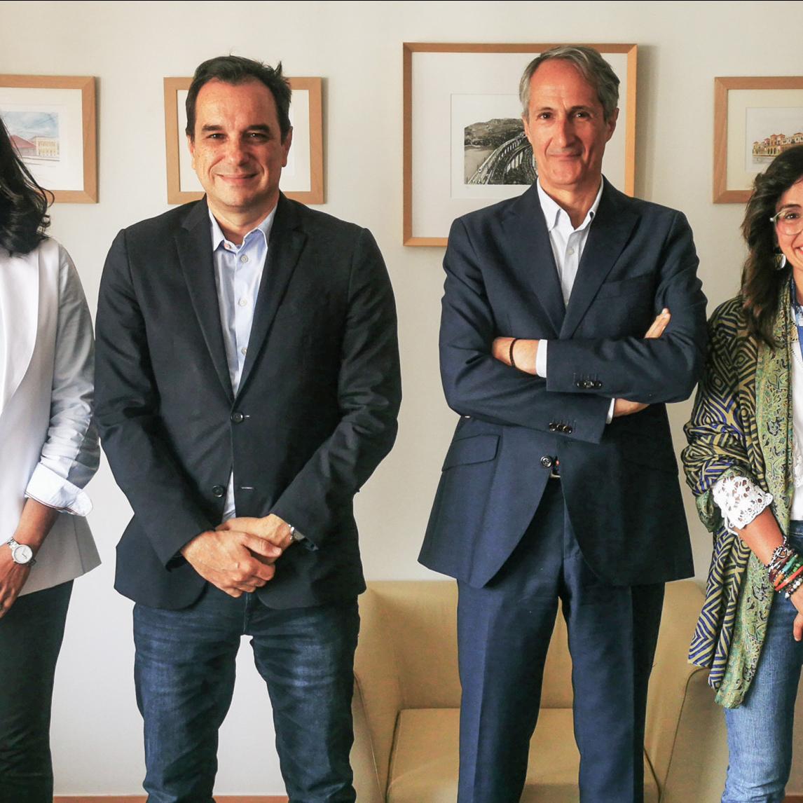 Maribel Santos, Sergio Vázquez Torrón, Óscar Carballo, María Serrano y Celestino Rodríguez