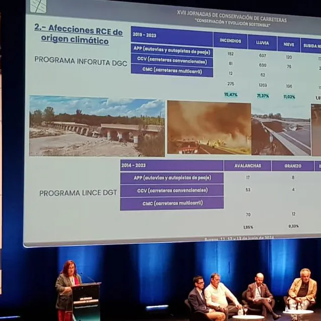 Marta Gutiérrez, during her speech