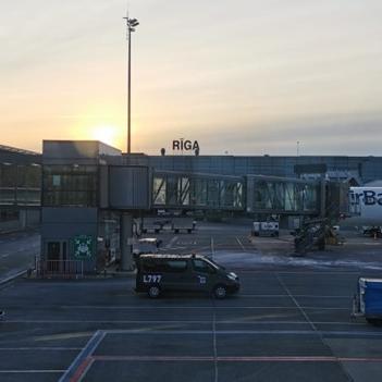Imagen del aeropuerto de Riga