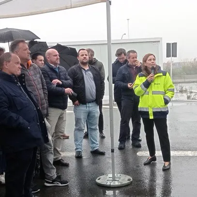 María Dolores Salorio emphasised that: "with the construction of this infrastructure connecting the railway on the Atlantic axis and the port, sustainability in land freight transport in Spain is boosted".