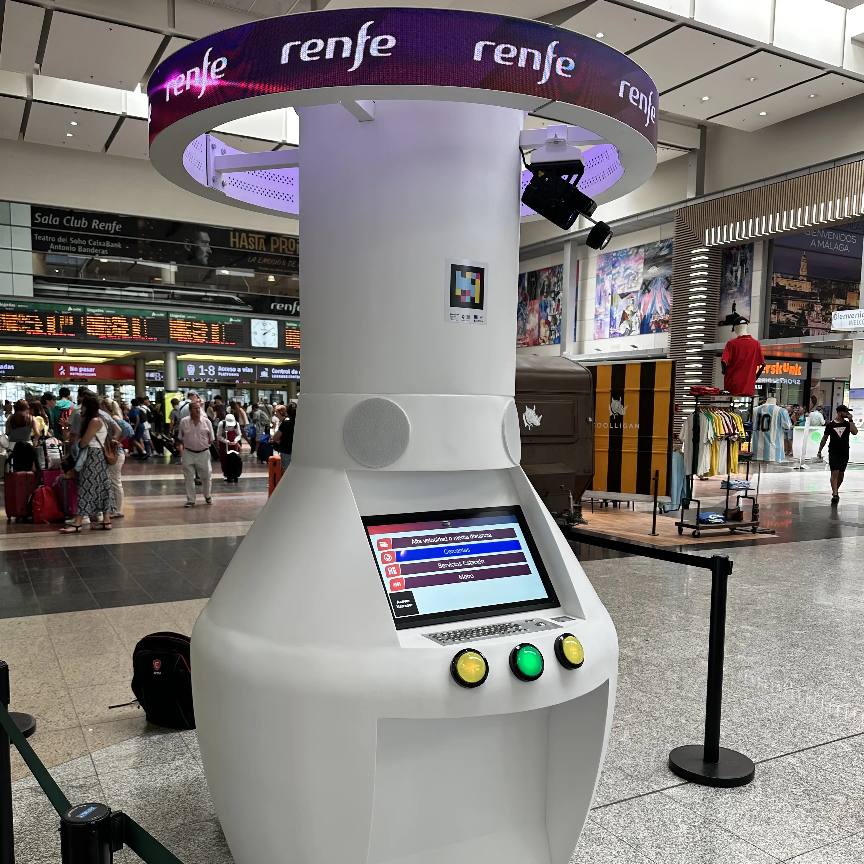 El tótem ha sido diseñado siguiendo criterios de accesibilidad universal