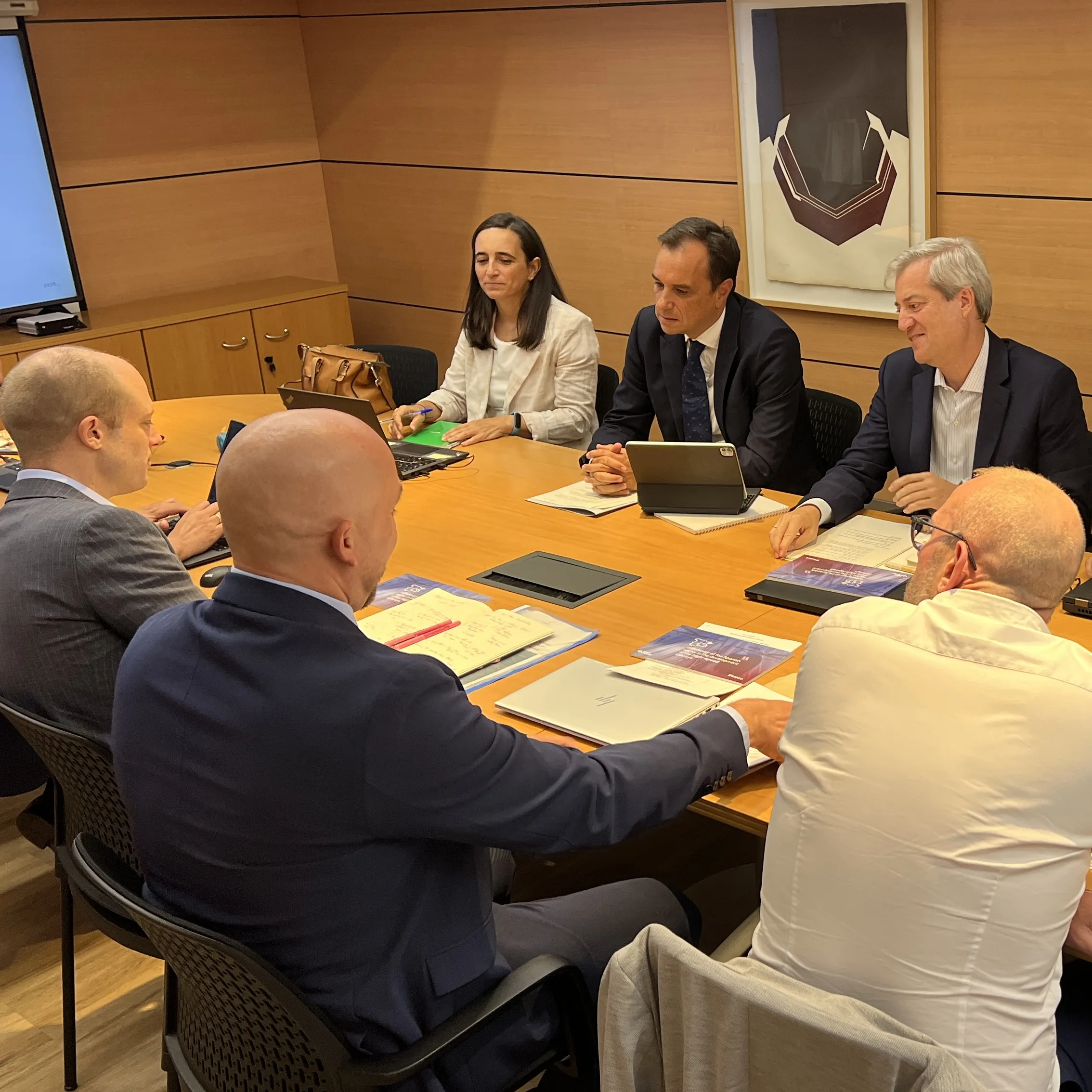 Un instante de la reunión