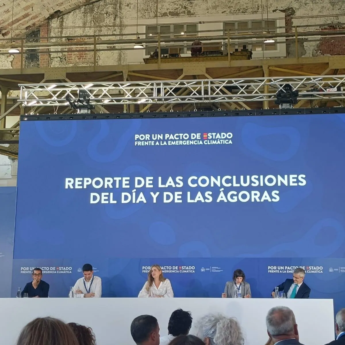 Imagen de presentación de las conclusiones de las mesas de trabajo