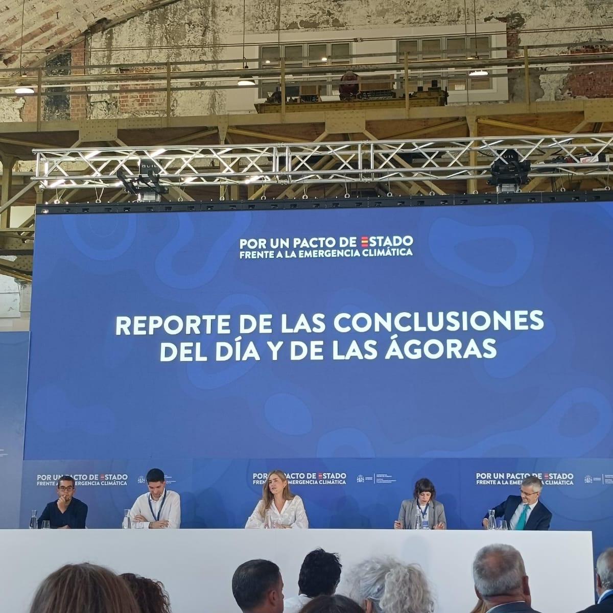 Imagen de presentación de las conclusiones de las mesas de trabajo
