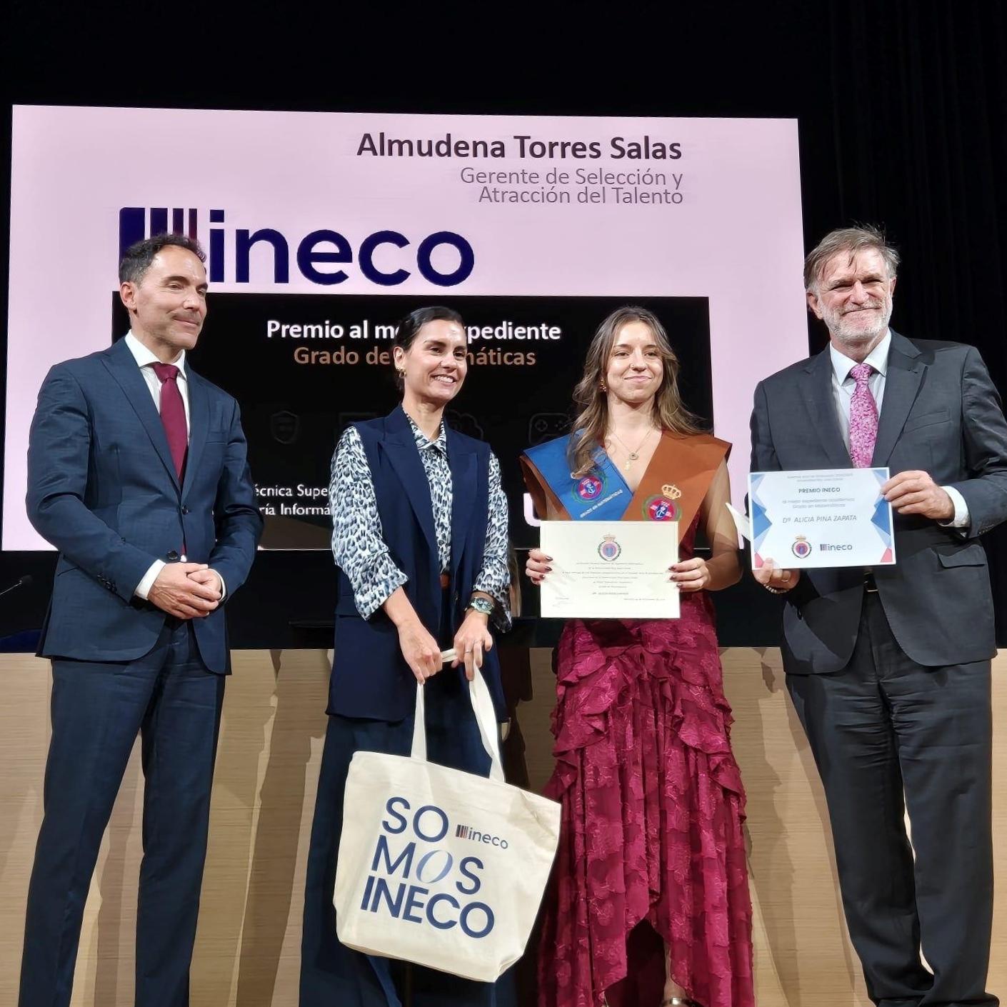 Ineco premia el talento joven en la Escuela Técnica Superior de Ingeniería Informática