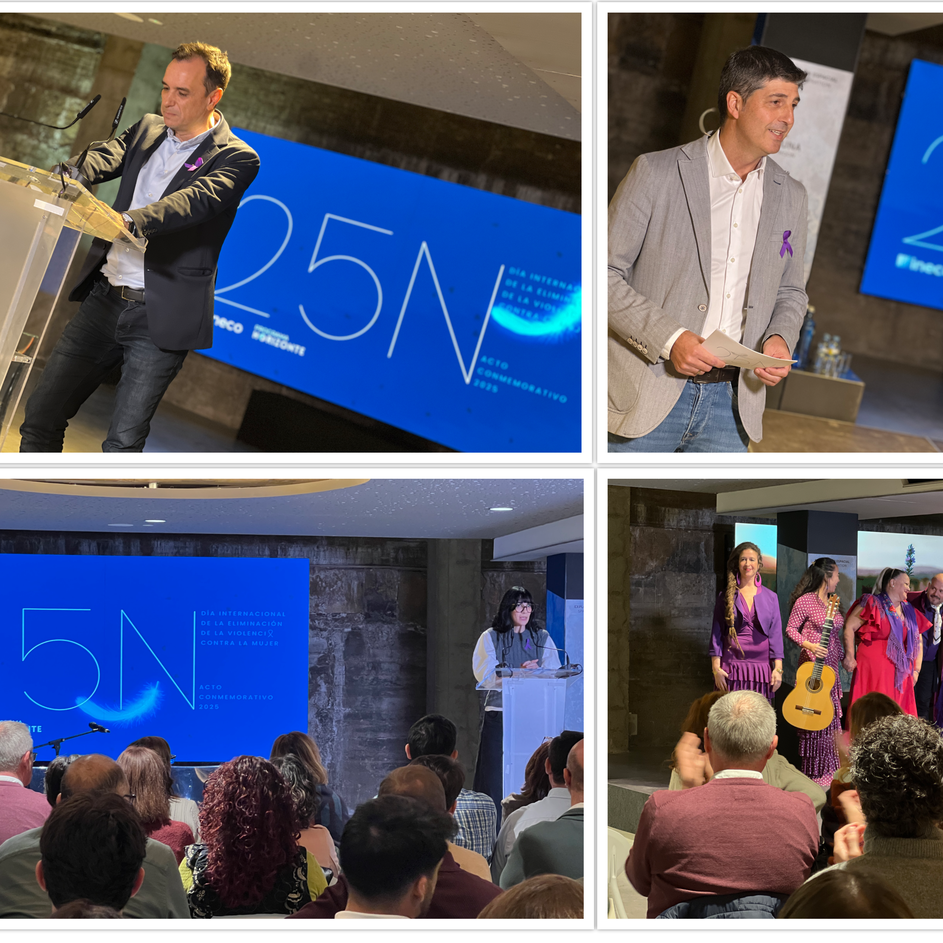 Ineco teje conciencia en Sevilla con motivo del 25N: arte, testimonio y compromiso por una sociedad libre de violencia