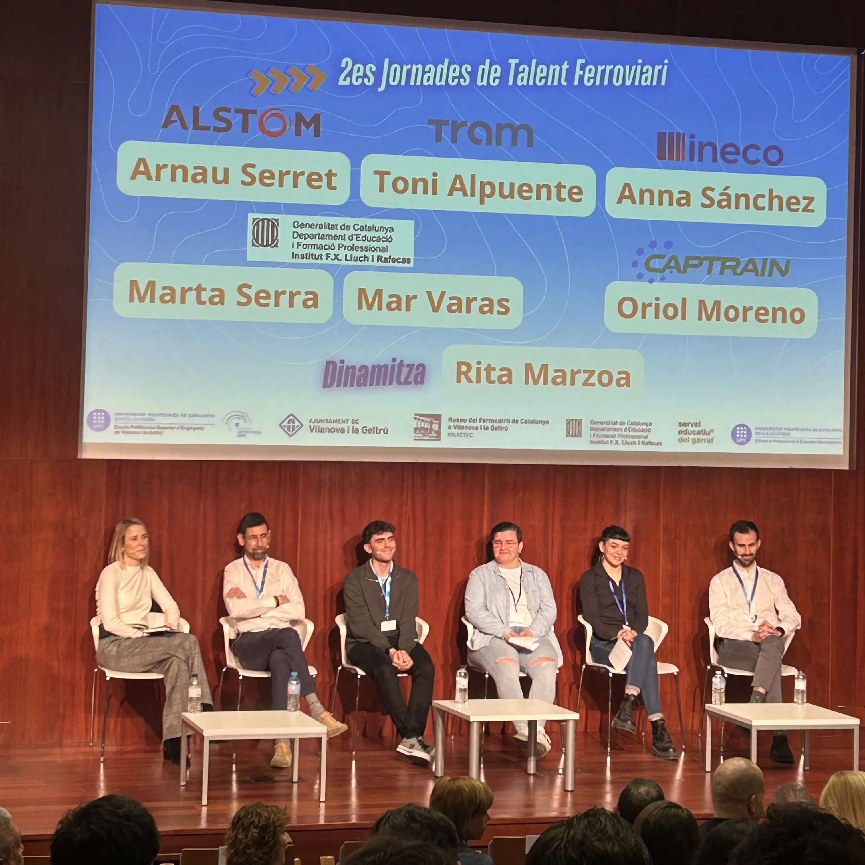 Representing the company were Anna Sánchez Álvarez, Territorial Manager for Catalonia and Manager of Conventional Network Maintenance; Luis Ubalde Claver, PMO and Construction Management Specialist; and Nerea Salinero Aguilar, Recruitment Specialist at Ineco