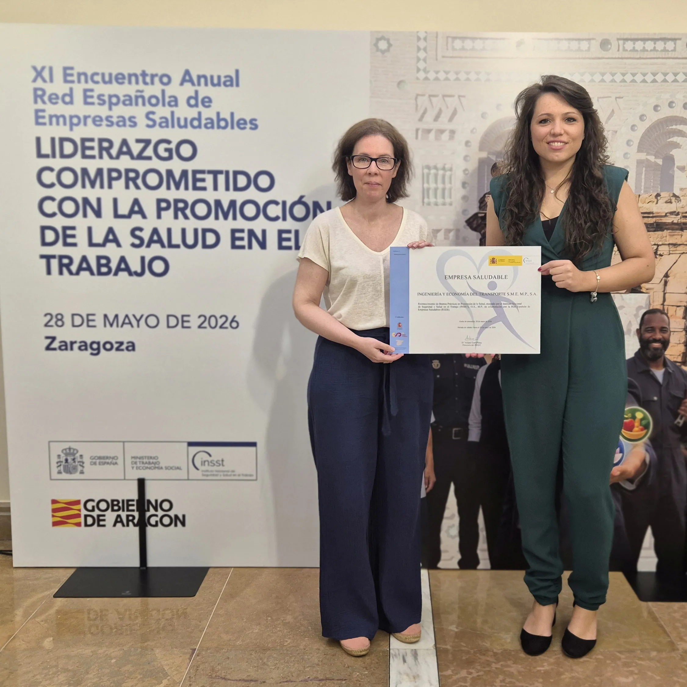 Ineco obtiene el certificado de Empresa Saludable del INSST por sus políticas de bienestar laboral