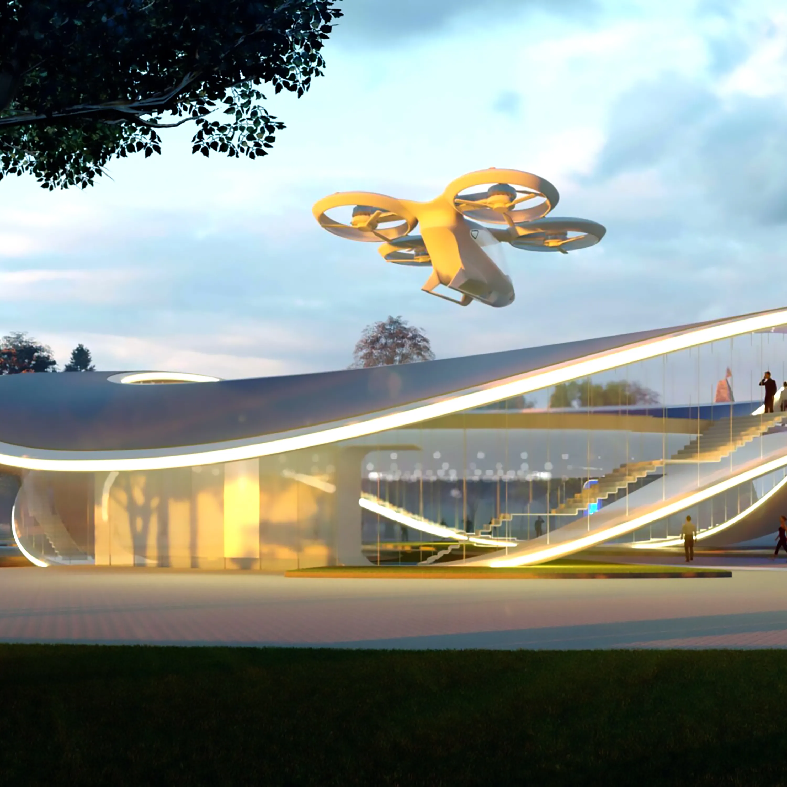 VERTIPUERTO AMARILLO IMAGEN  BLUENEST LUIS VIAL ARQUITECTOS