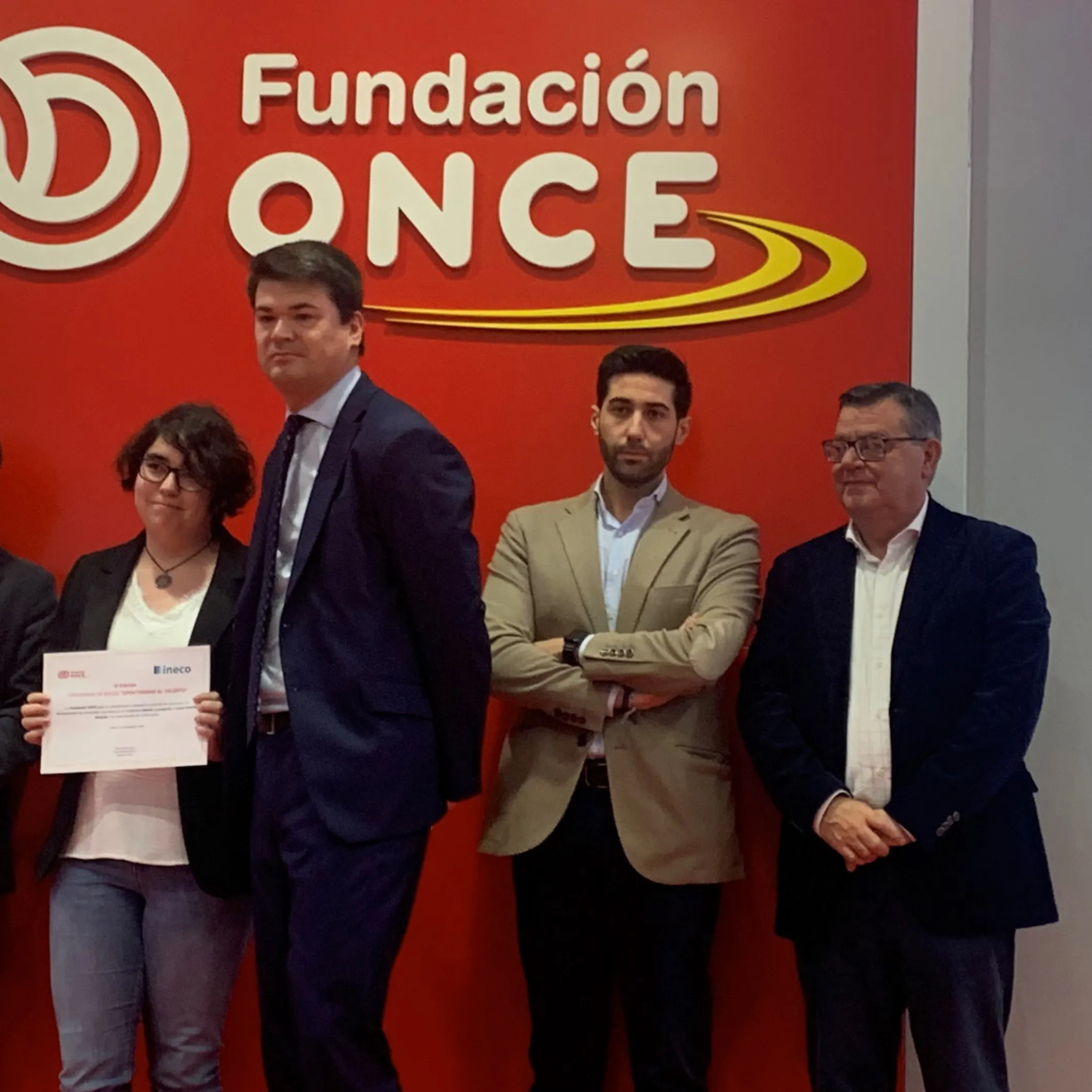 El Programa de Becas Sociales de Ineco avanza con 5 nuevas ayudas al Talento de la Fundación ONCE