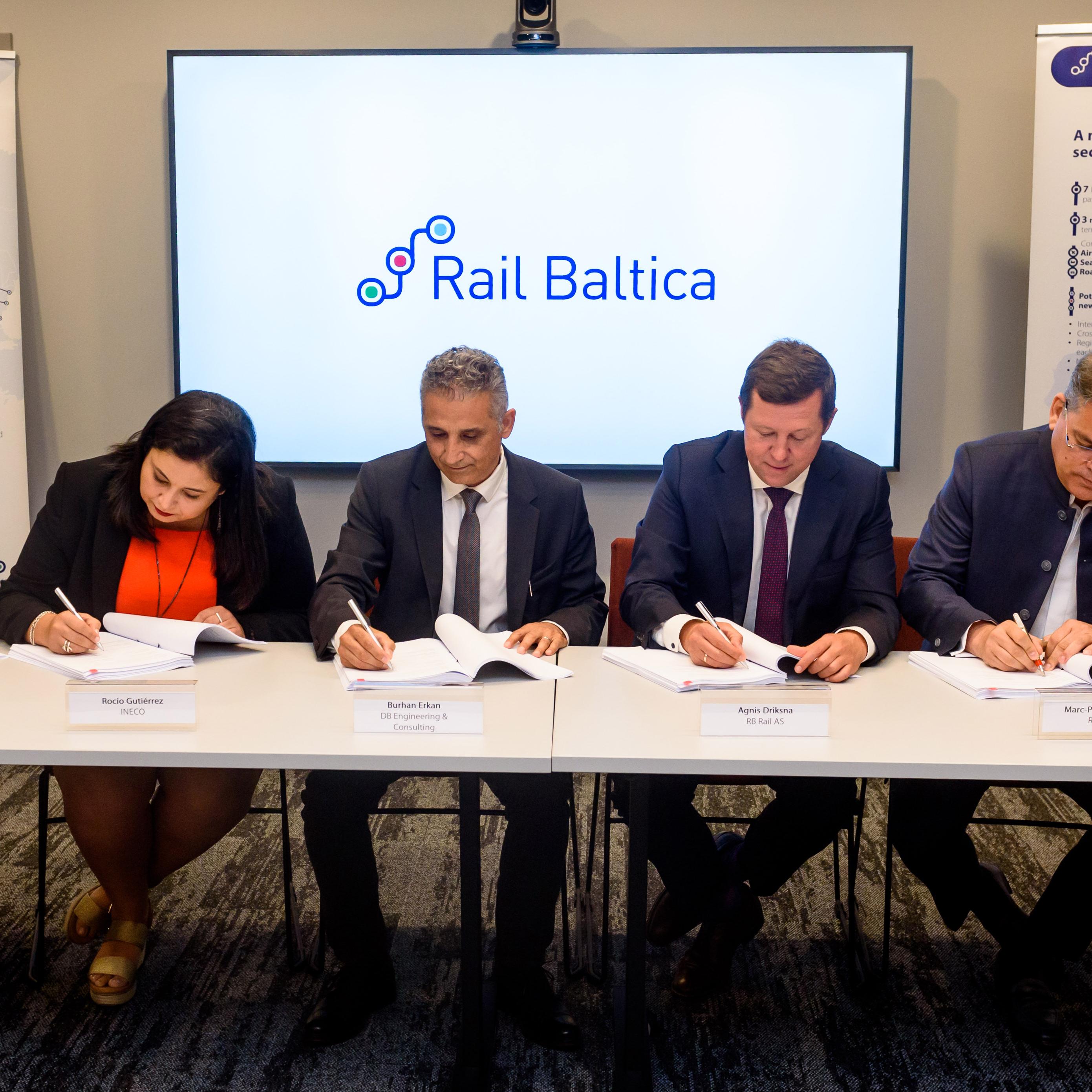 Ineco, Renfe and Germany's DB, service providers for the high-speed Rail Baltica project