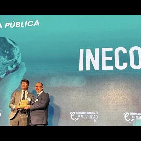 Luis Janeiro, People Director, collected the award