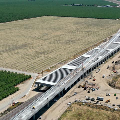 The Wasco Viaduct will be part of the corridor connecting the cities of Los Angeles and San Francisco.