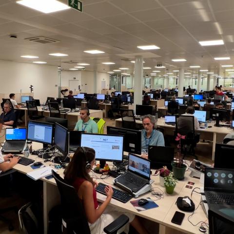 Video of the IT team at the Pozuelo offices