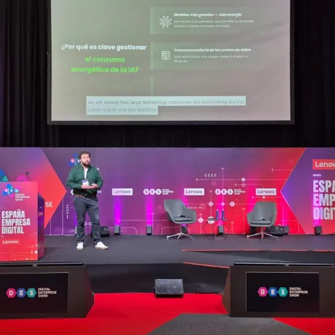 Paul Van Branteghem, during one of his speeches