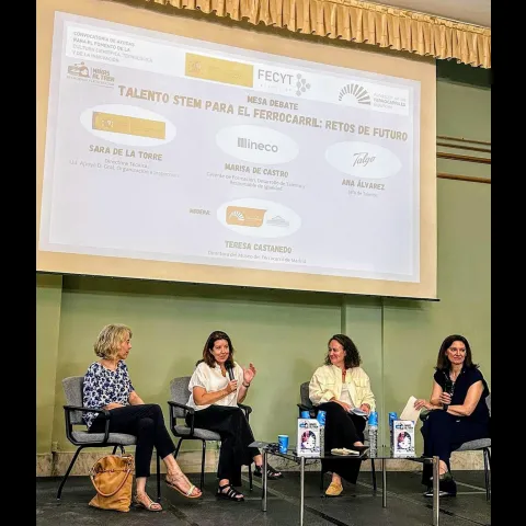 Marisa de Castro, Training and Talent Development Manager and Head of Equality, during her speech