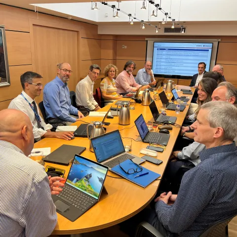 The team at work this Thursday at Ineco's headquarters