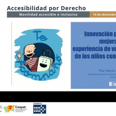 Teacompaño, protagonist of the seminar "Accessibility by Right: Accessible and Inclusive Mobility"