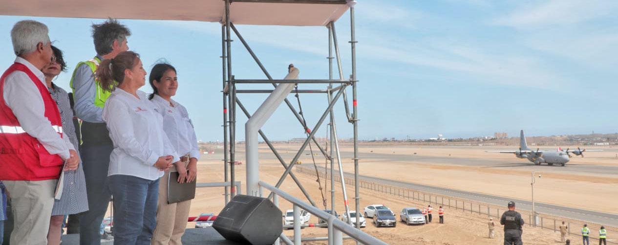 The President of the Republic of Peru, Dina Boluarte, and the Minister of Transport, Paola Lazarte, presided over the inauguration.