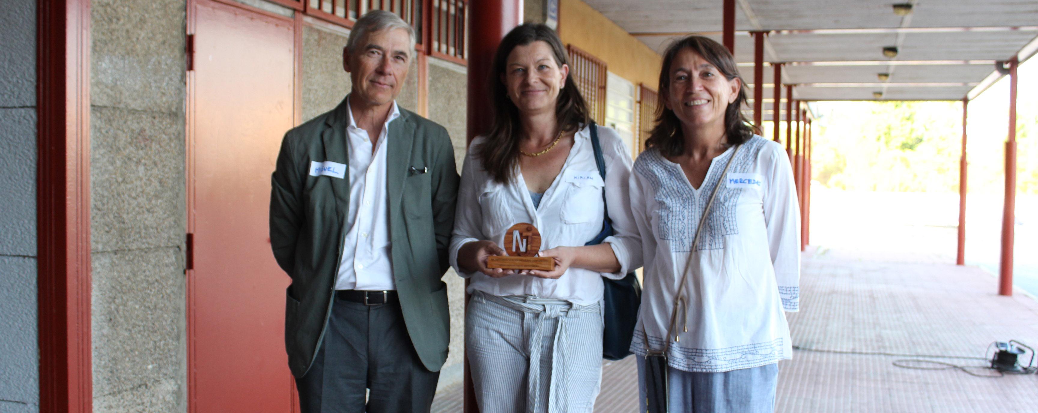 Miriam Vázquez received the award as a representative of Ineco