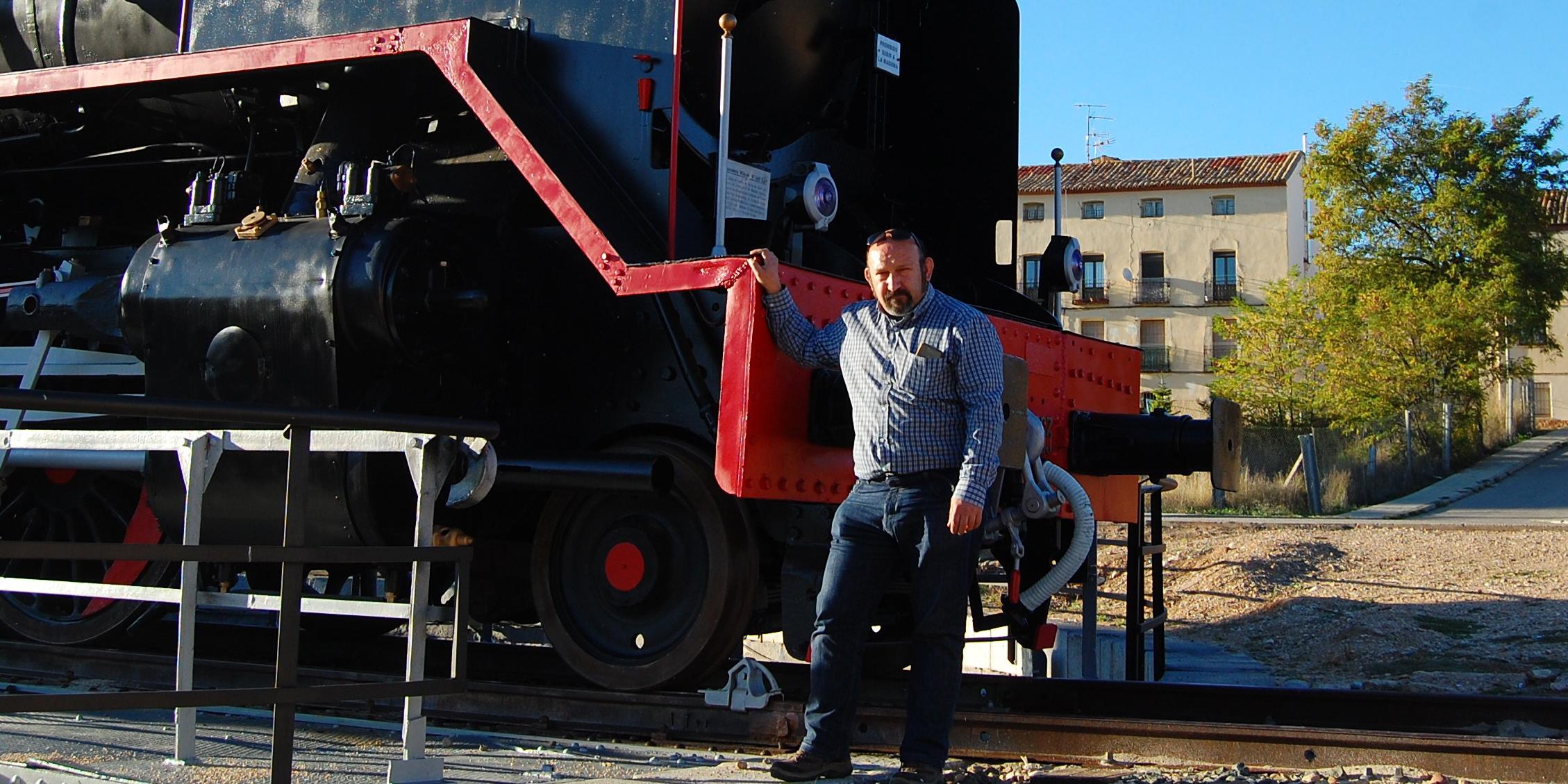 Fernando Díez, autor de 'La Ilus-tracción ferroviaria española'.