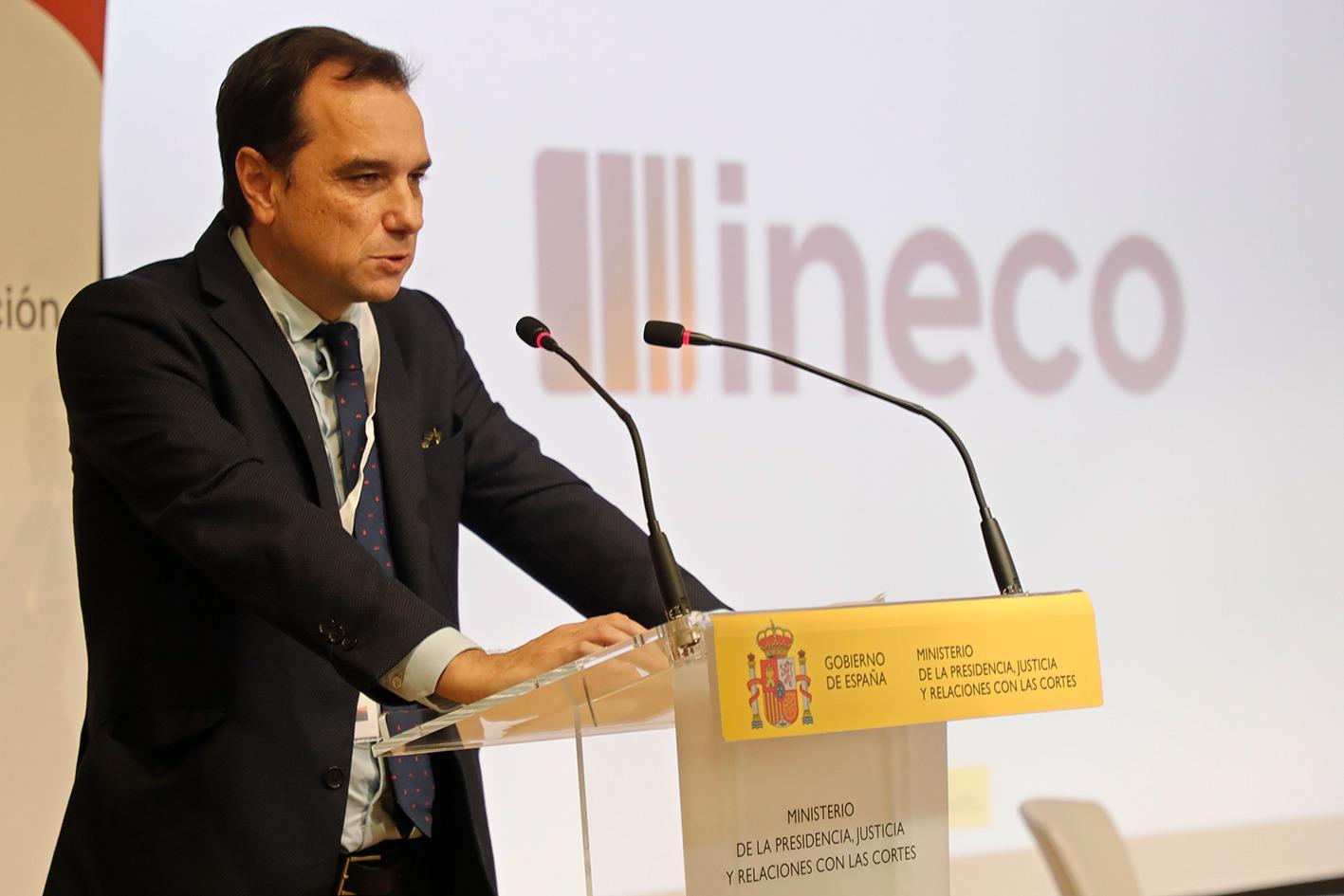 El presidente de Ineco, Sergio Vázquez Torrón, en el Foro de Transformación digital de la Justicia.