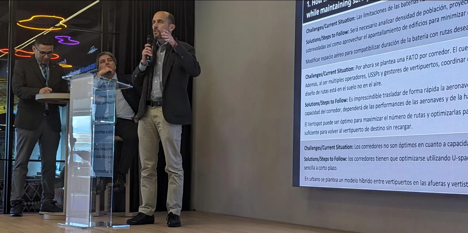 El experto de Ineco, Víctor Gordo, durante su intervención