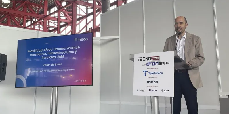 Víctor Gordo, during his presentation.