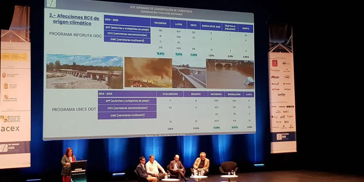 Marta Gutiérrez, during her speech