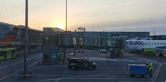Imagen del aeropuerto de Riga