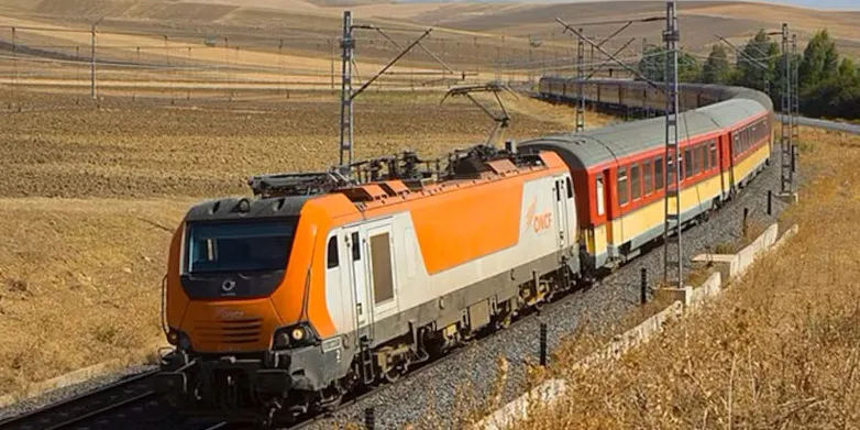 One of the trains of ONCF, Morocco's state-owned railway operator.