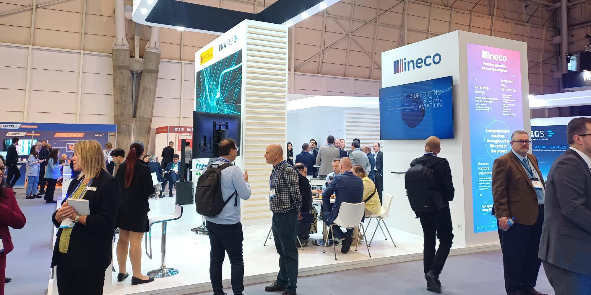 Ineco ha contado con un espacio propio compartido con ENAIRE y SENASA.
