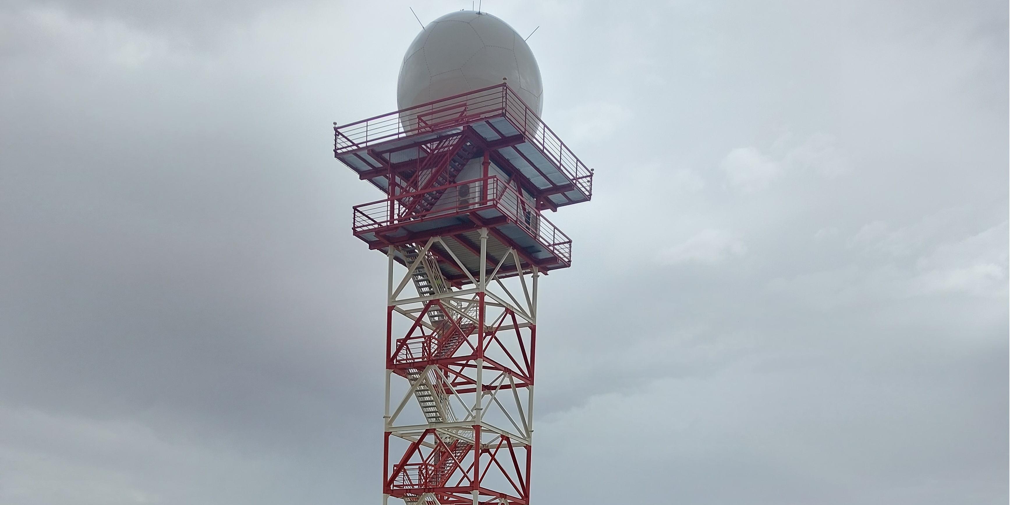 Inauguration of one of the new weather radars, located in Almagro (Ciudad Real), at the Coronel Sánchez Bilbao Base.