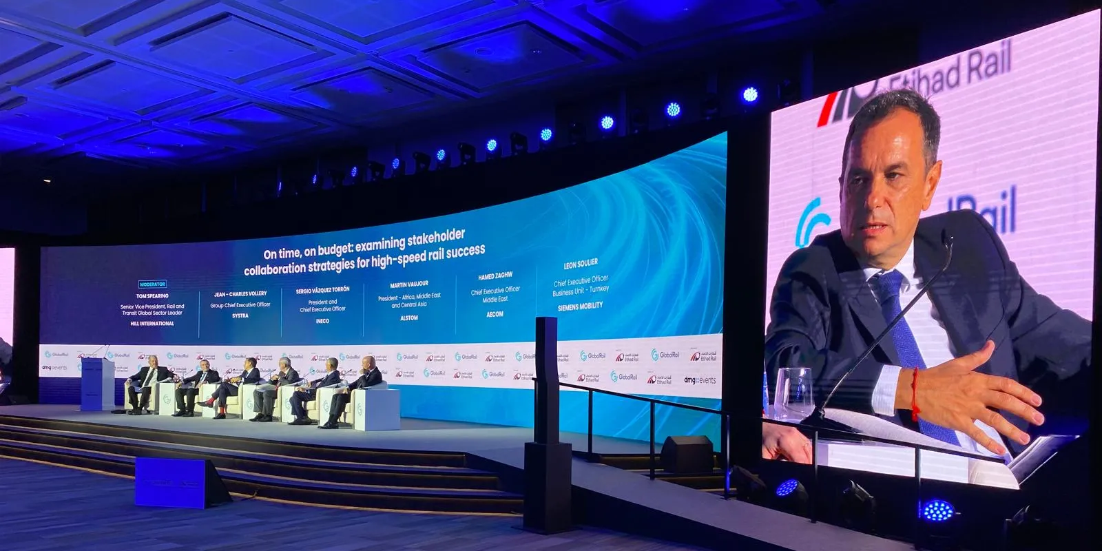 One of the key moments during the president of Ineco's intervention