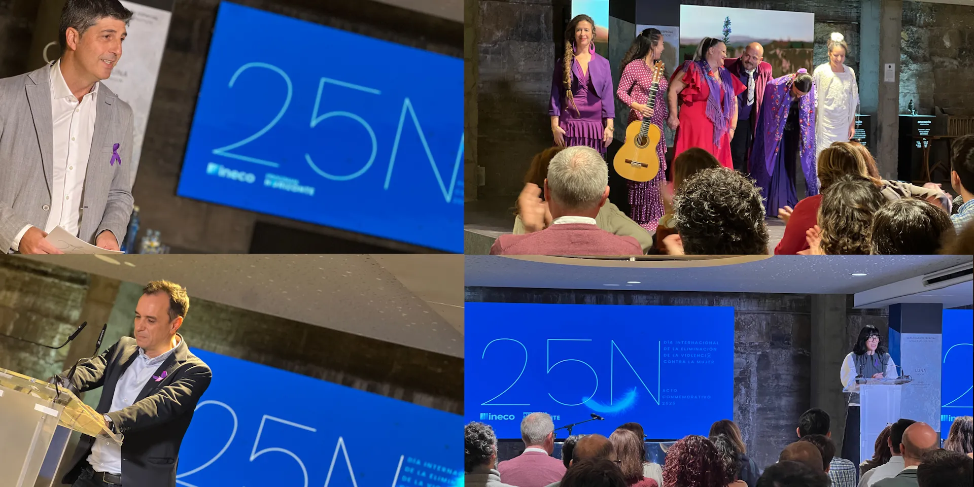 Ineco ha celebrado en Sevilla, rodeada por el equipo en Andalucía, el acto conmemorativo con motivo del 25N, Día Internacional de la Eliminación de la Violencia contra las Mujeres