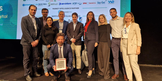 Representantes de la Oficina Técnica de Ineco han acompañado en este acto al jefe del Departamento de Operación de la Ciberseguridad de la AEAD, Jorge Fabeiro