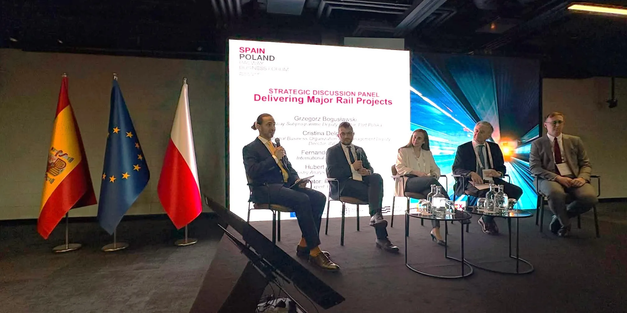 Ineco, during its participation in Warsaw at the Spain–Poland Railway Business Forum, a meeting that brought together institutional and business representatives from both countries to discuss the future of European rail transport.